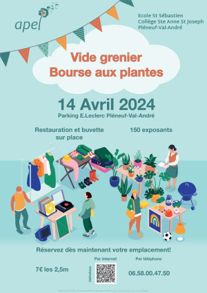 Affiche APEL VideGrenier 2024